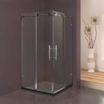Wholesale Luxury Bath Glass Shower Door for Hotels Square Sliding with Frameless Bathroom Glass Shower Doors