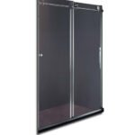 Hot Sale Frameless Single Sliding Shower Door Modern Design Tempered Glass Shower Enclosure for Hotel Use