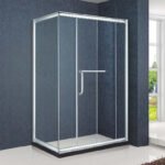Hot Sale Luxury Rectangle Shape Sliding Shower Door Frameless Shower Room for Apartment Use Glass Shower Cabin