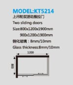 KMRY Best Seller Modern Hotel Bathroom Shower Glass Cabin 8mm Tempered Soft Closing Hinge Enclosure Aluminium Brushed Square - Image 3