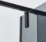 Factory Wholesale Open inside outside Frameless Swing Shower Door Matte Black Pivot Glass Screen Tempered Glass Hinge Open Style - Image 4