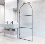 KMRY Super Creative Frameless Bathroom Design Soft Close Hinge Tempered Glass Shower Door Walk-in Shower Glass Panel