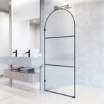 KMRY Super Creative Frameless Bathroom Design Soft Close Hinge Tempered Glass Shower Door Walk-in Shower Glass Panel