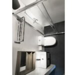 KMRY Modern Luxury Prefab Bathroom Unit Sliding Open Style 6mm Thick Glass with Frame for Hotel Application