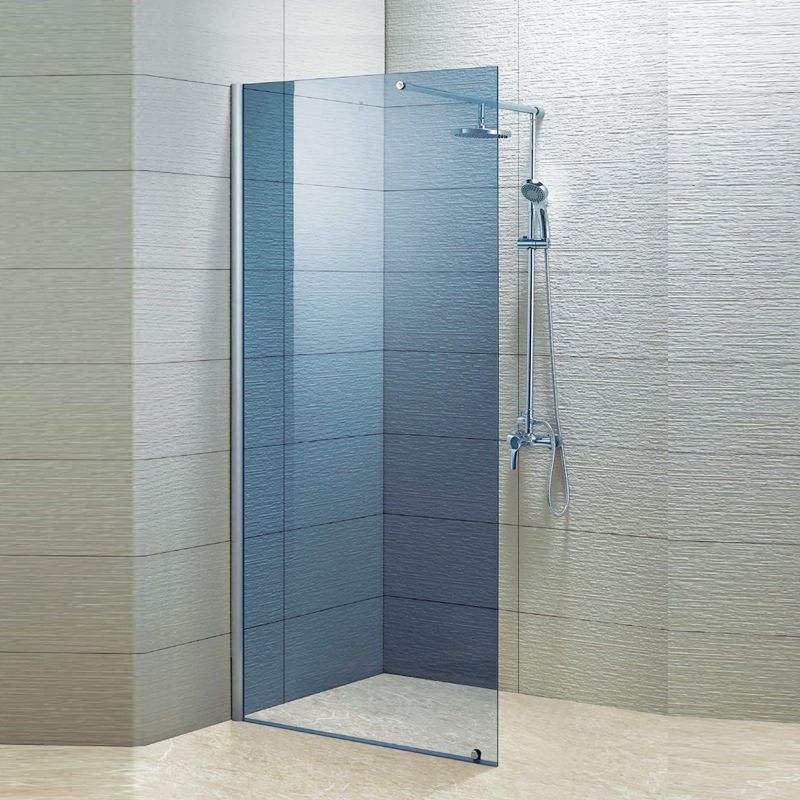 H5348ffadee854aad9beea3ad3b355a3f6.jpg Modern Design Frameless Walk in Shower Door with Safety Tempered Glass Fixed Bathroom Shower Room Screen Shower Glass Panel - Image 1