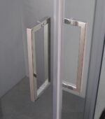 304 Stainless Steel Frameless Sliding Square Modern Luxury Hotel Shower Door with Tempered Glass Acrylic Tray Soft Closing - Image 6