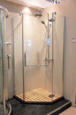 KMRY Custom Design Glass Shower Door Bathroom Frameless Prefab Modular Shower Room - Image 5
