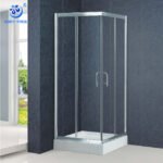 Modern Square Shape 8mm Tempered Glass Aluminium Alloy Frame Corner Shower Room Sliding