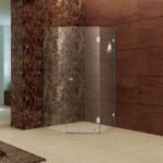 2025 Kmry Frameless Square Tempered Glass Shower Room Bathroom Cabin with Soft Closing Hinge Open Style Shower Door Glass Cabin