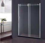 2024 Modern Luxury Frameless Tempered Glass Shower Door Rectangle Shower Partition Sliding for Hotel Bathroom Glass Shower Doors