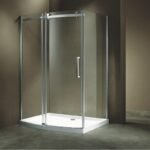 KMRY Custom Design High Quality Tempered Glass Corner Shower Room Bathroom Tempered Glass Frameless Sliding Shower Enclosure - Image 3