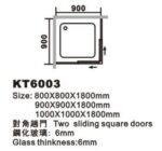 KMRY Corner Small Double Sliding Compact Square Bathroom Shower Enclosures Shower Cabin Room (KT6003) - Image 2