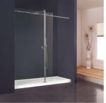 KMRY New Style Bypass Corner Wall to Wall Shower Enclosure Frameless Sliding Glass Shower Door for Bathroom Tempered Glass - Image 2
