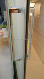 Kmry Modern Design Frameless Shower Enclosure Tempered Glass Sliding Glass Door for Hotel Bathrooms Shower Room Glass - Image 3