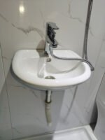 All-In-One Modern Square Prefab Bathroom Unit Modular Square Shower Cabin Toilet Acrylic Tray Designer Prefab Bathroom - Image 3