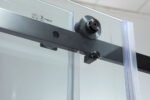 KD8113S Soft Close Bypass Sliding Frameless Shower Door Black with Hotel Application - Image 3