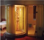 Luxury Round CheapTempered Glass Complete Enclosed Standard Size Shower Room - Image 2