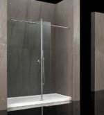KMRY New Style Bypass Corner Wall to Wall Shower Enclosure Frameless Sliding Glass Shower Door for Bathroom Tempered Glass - Image 3