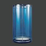 High Quality Free Standing Prefabricated Round Frameless Sliding Shower Glass Enclosures - Image 2