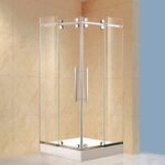 Hot Selling Modern Luxury Square Sliding Shower Room Frameless Prefabricated Bathroom Enclosure with WC Rest Area