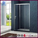 Wholesale Luxury 8mm Tempered Glass Rectangle Shower Screen Folding Open Hotel Sliding Door Aluminum Brushed Straight Soft - Image 3