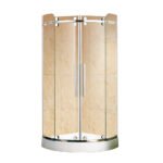 High Quality Frameless Curve Sliding Shower Door Arc Shaped CCC Shower Stall Enclosure for Hotels - Image 3