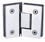 2025 Trending Modern Square Diamond Frameless Hinge Bathroom Doors 8mm Tempered Stainless Steel Shower Door - Image 3