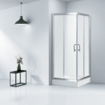 KMRY Corner Small Double Sliding Compact Square Bathroom Shower Enclosures Shower Cabin Room (KT6003)