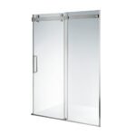 KMRY Customized Thick Tempered Glass Soft Close Double Sliding Shower Door 72" Frameless Shower Screen Modern Design for Hotels - Image 2