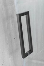 Foshan KMRY Custom Size Adjustable Track Glass Bathroom Screens Frameless Sliding Shower Door for Hotel Use - Image 2