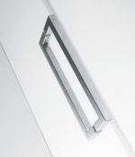 Hot Sale Frameless Tempered Glass Swing Hinged Shower Door with Chrome Finish for Hotel Bathrooms - Image 4