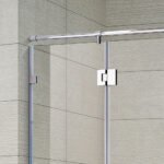 Factory Direct Heavy Duty 8mm 10mm Tempered Glass Shower Doors Modern Frameless Hinge for Hotel Villa Bathroom Shower Glass Door - Image 3