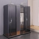 Modern Cheap Frameless Shower Stall Cabin Bathroom Square Tempered Glass Shower Cabin Quadrant Shower Glass Enclosure