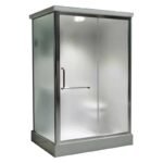 All-In-One Modern Square Prefab Bathroom Unit Modular Square Shower Cabin Toilet Acrylic Tray Designer Prefab Bathroom