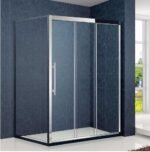 KMRY Custom Design High Quality Tempered Glass Corner Shower Room Bathroom Tempered Glass Frameless Sliding Shower Enclosure - Image 2