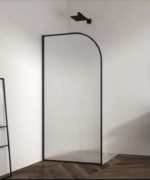 KMRY Super Creative Frameless Bathroom Design Soft Close Hinge Tempered Glass Shower Door Walk-in Shower Glass Panel - Image 3