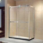 High Quality Aluminum Shower Stall Enclosure Brushed Frame Sliding Open Isolated Corner Cabin Glass for Bathroom Shower Room