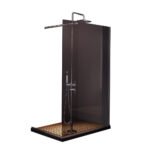 Hot Selling Modern Design Frameless 8mm Thick Tempered Glass Walk-In Shower Screen Folding Open Style Straight Bathroom Door