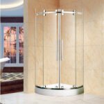 High Quality Frameless Curve Sliding Shower Door Arc Shaped CCC Shower Stall Enclosure for Hotels