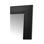 Satin black vanity mirror