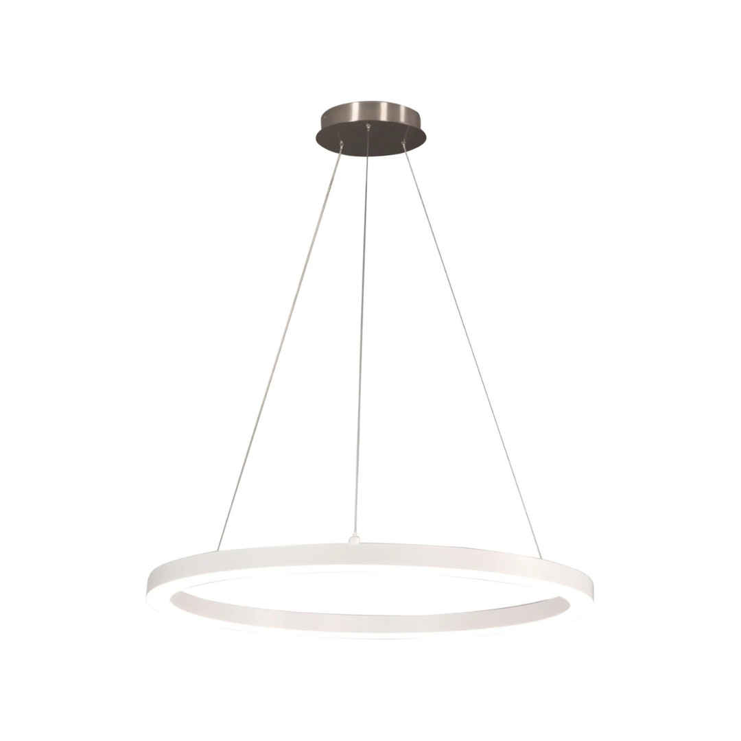 2 30" White LED Ring Pendant - Image 1