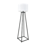 Black Geometric A-Frame Floor Lamp