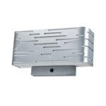 King Headboard Sconce | 2 x E26 | Metal & Acrylic | Silver Finish