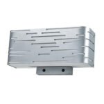 Queen Headboard Sconce | 4 x E26 | Metal & Acrylic | Silver Finish | Dual Switch