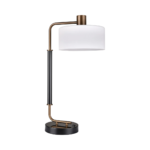 Brushed Bronze and Black Desk Lamp