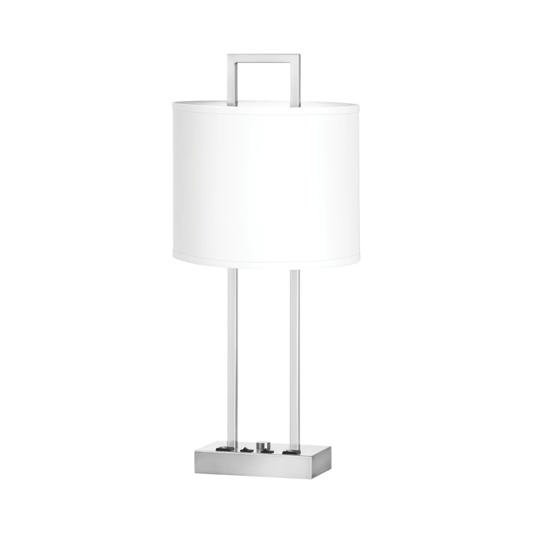 105 Prestige Twin Table Lamp with 2 Outlets - Image 1
