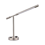 Prestige Desk Lamp with 2 Outlets & Integrated LED
