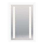 LED Mirror 36"Wx42"H | Frosted Inlay | Non-Dimmable LED Strip 3000K CRI 85 | Plug-In