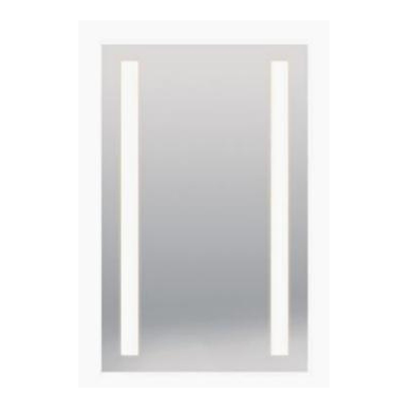 10_EXP2-441.2_LED_Mirror_HD_square_2000 LED Mirror 36"Wx42"H | Frosted Inlay | Non-Dimmable LED Strip 3000K CRI 85 | Plug-In - Image 1