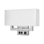 Gatsby Double Wall Lamp with 2 Outlets